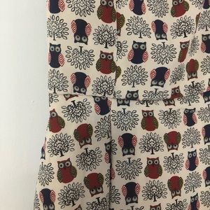ModCloth Owl Autumn print dress fully lined